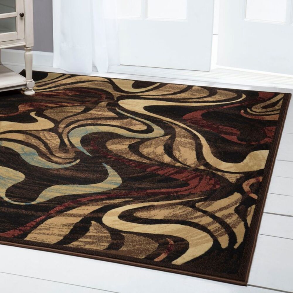 Abstract Multi-Color Picasso Area Rug 2x7 Modern Contemporary Carpet - Actual